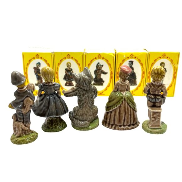 5 Wade Porcelain Figurines Nursery Favourites Complete Set 3 from 1974 Boxes - Picture 5 of 8